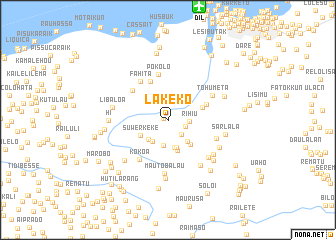 map of Lakeko