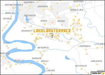 map of Lakeland Terrace