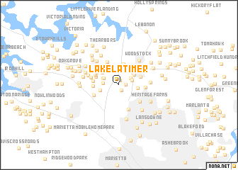 map of Lake Latimer