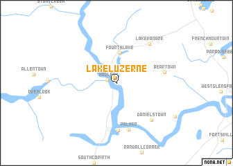 map of Lake Luzerne