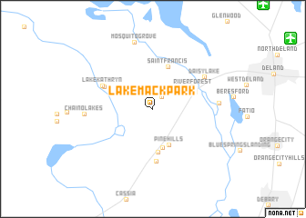 map of Lake Mack Park