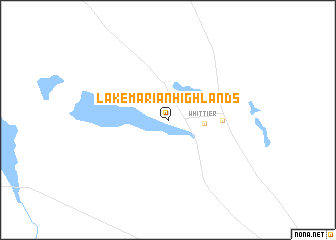 map of Lake Marian Highlands