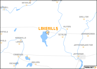 map of Lake Mills