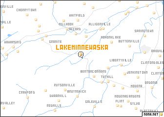 map of Lake Minnewaska