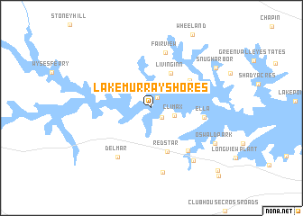 map of Lake Murray Shores