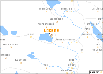 map of Lakene