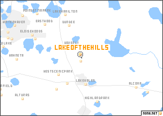 map of Lake of the Hills