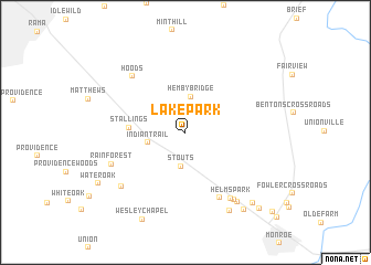 map of Lake Park