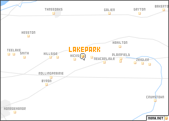 map of Lake Park