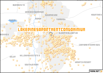 map of Lake Pines Apartment Condominium