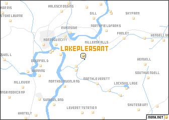 map of Lake Pleasant