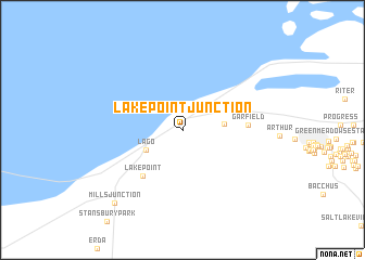 map of Lake Point Junction