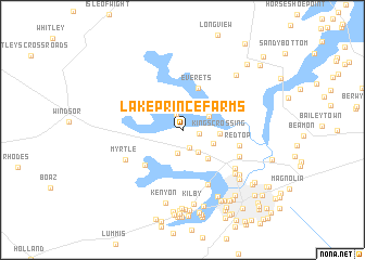 map of Lake Prince Farms