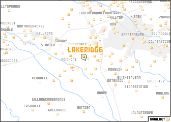 map of Lake Ridge