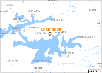 map of Lake Ridge