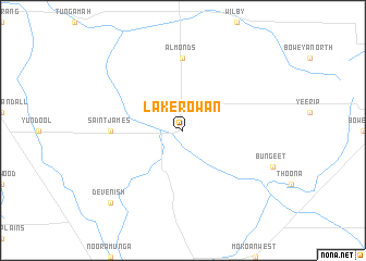 map of Lake Rowan