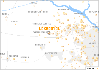 map of Lake Royal