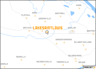 map of Lake Saint Louis