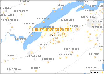 map of Lakeshore Gardens