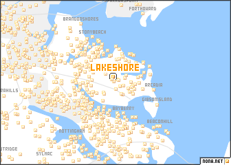 map of Lake Shore