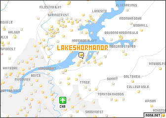 map of Lakeshor Manor