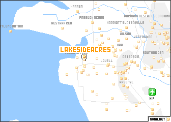 map of Lakeside Acres