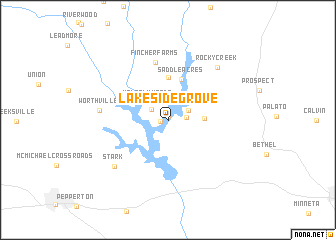 map of Lakeside Grove