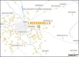 map of Lakeside Hills