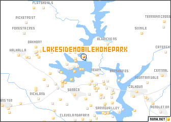 map of Lakeside Mobile Home Park