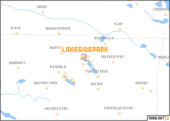 map of Lakeside Park