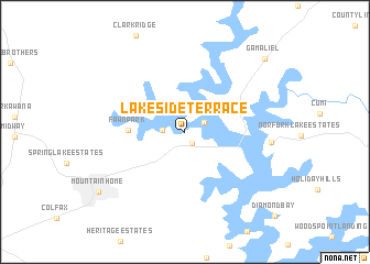 map of Lakeside Terrace