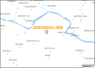 map of Lakeside Village