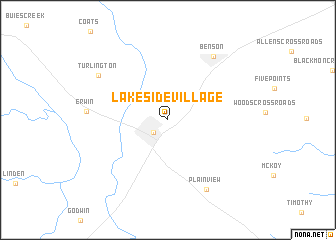 map of Lakeside Village