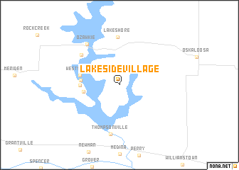 map of Lakeside Village