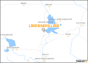 map of Lakeside Village