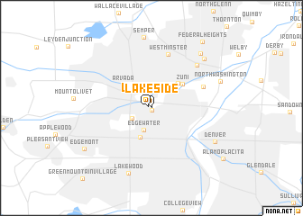 map of Lakeside