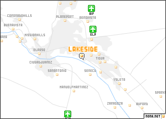 map of Lakeside