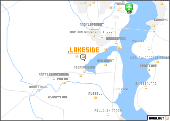 map of Lakeside