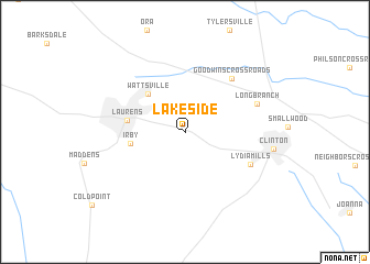 map of Lakeside