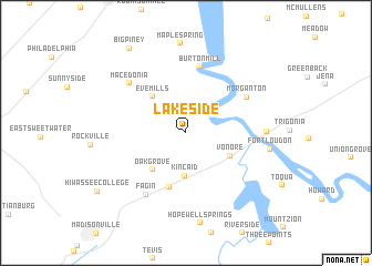 map of Lakeside