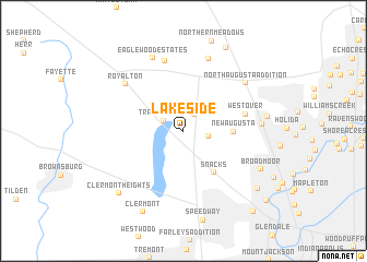 map of Lakeside