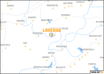 map of Lakeside