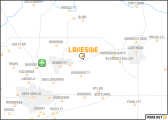 map of Lakeside