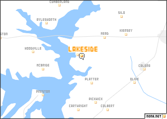 map of Lakeside