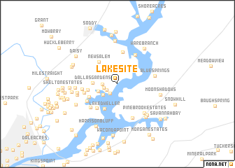 map of Lakesite