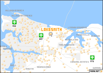 map of Lake Smith