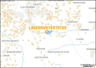 map of Lake Spivey Estates