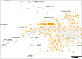 map of Lake Spring Land