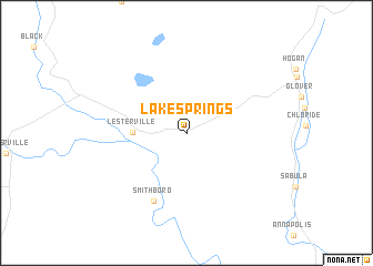 map of Lake Springs