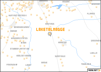 map of Lake Talmadge